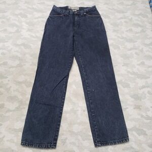 Vintage Coyote Moon Jeans Womens 7 Blue Straight Leg Pockets Denim Dark‎ Wash